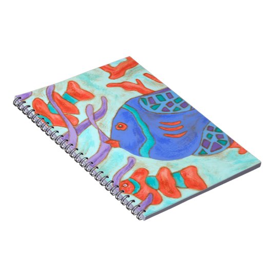 Carnet Poisson de couleur pop (Côté Droit)