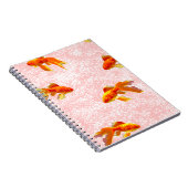 Carnet Poisson d'or rose motif (Côté Droit)