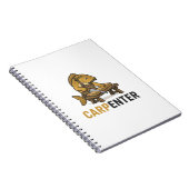 Carnet Poisson Drôle Charpentier Animal Jeu de Mots (Côté Droit)