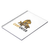 Carnet Poisson Drôle Charpentier Animal Jeu de Mots (Côté gauche)