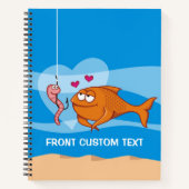 Carnet Poisson et appât en amour (Devant)