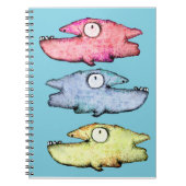 Carnet Poisson fantaisiste funky (Devant)