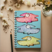 Carnet Poisson fantaisiste funky