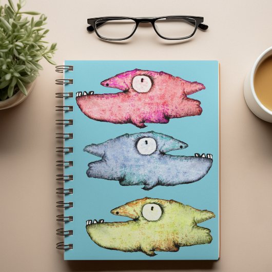 Carnet Poisson fantaisiste funky