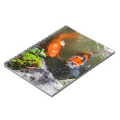 Carnet Poisson Koi dans un étang (Côté gauche)