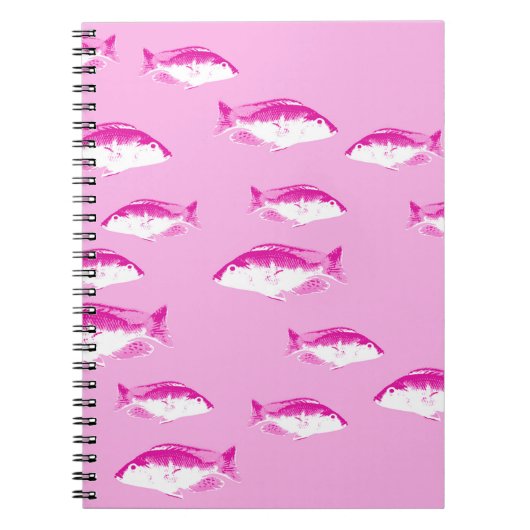 Carnet Poisson rose (Devant)