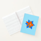 Carnet Poisson rouge avec des étoiles (Intérieur)
