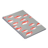 Carnet Poisson rouge et gris (Côté Droit)
