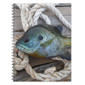 Carnet Poisson rouge sur quai et corde (Devant)