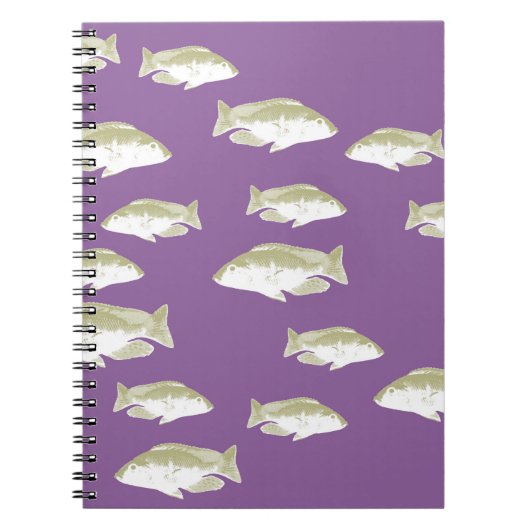 Carnet Poisson sur violet (Devant)