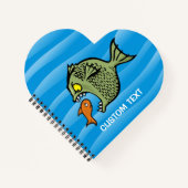 Carnet Poisson taupe (Devant)