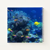 Carnet Poisson Tropical Jaune Photo Sous L'Eau (Dos)