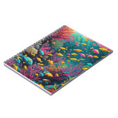 Carnet Poisson tropical pop art (Côté gauche)