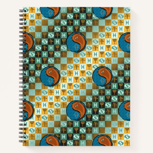 Carnet Poissons & Cheval de Bois (Devant)