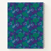 Carnet Poissons et bulles Vibrant Reef Motif (Dos)