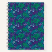 Carnet Poissons et bulles Vibrant Reef Motif (Devant)