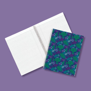 Carnet Poissons et bulles Vibrant Reef Motif