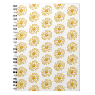 Carnet Poissons Jaunes Dorés Imprimer, Motif Floral Maisy