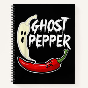 Carnet Poivre Fantôme Drôle épicé Halloween Fantôme Peppe