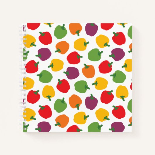 Carnet Poivrons Bell colorés (Devant)