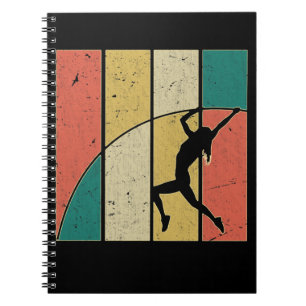 Carnet Pôle Rétro Vaulting Girl Pole Vaulter