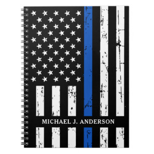 Carnet Police de la ligne bleue mince