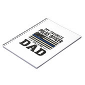 Carnet Police Officer Dad Vintage Flag Shirt Design_1 (Côté gauche)