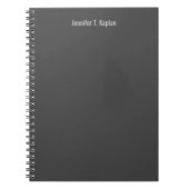 Carnet Police Populaire Gris Minimaliste Professionnel (Devant)