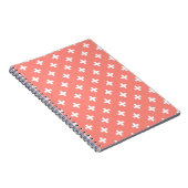 Carnet Polka blanche croise sur la pêche (Côté Droit)