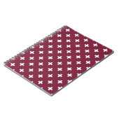 Carnet Polka blanche croise sur mûrier (Côté gauche)