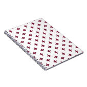 Carnet Polka de mûre croise sur blanc (Côté Droit)