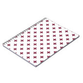 Carnet Polka de mûre croise sur blanc (Côté gauche)