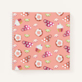 Carnet Polka Dot Cups Cakes Donuts Lemons Recette (Devant)