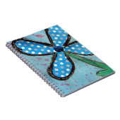Carnet Polka Dot Fleur Média Mixte (Côté Droit)
