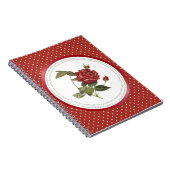 Carnet Polka Dot Flower Significations - Rose rouge (Côté Droit)