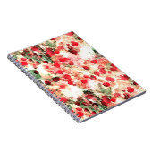 Carnet Polka Dot Grunge Rouge Rose (Côté Droit)