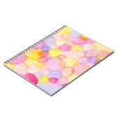 Carnet Polka Dot Splash : Aquarelle colorée (Côté gauche)