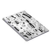 Carnet Polka Dot Tiger noir et blanc (Côté Droit)