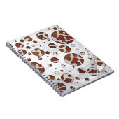 Carnet Polka Dot Vache Brown et blanche (Côté Droit)