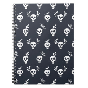 Carnet Polka du crâne : Motif humoristique botanique