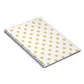 Carnet Polka Gold Parties scintillant points Texture (Côté Droit)
