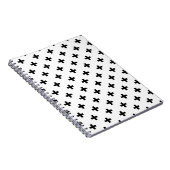 Carnet Polka noire croise sur blanc (Côté Droit)