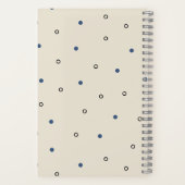 Carnet Polka Point neutre pour le genre Nom monogramme (Verso)