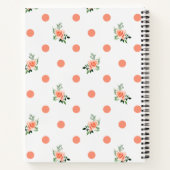 Carnet Polka rose et Rose (Dos)