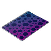 Carnet Polka violette (Côté gauche)