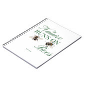 Carnet Pollinator Gardener Gift Save the Bees  (Côté gauche)