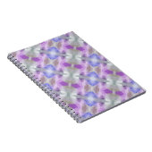 Carnet Polygonal géométrique violet violet bleu pixel car (Côté Droit)