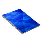 Carnet Polygone abstrait BLEU foncé. géométrique triangul (Côté Droit)