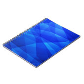 Carnet Polygone abstrait BLEU foncé. géométrique triangul (Côté gauche)