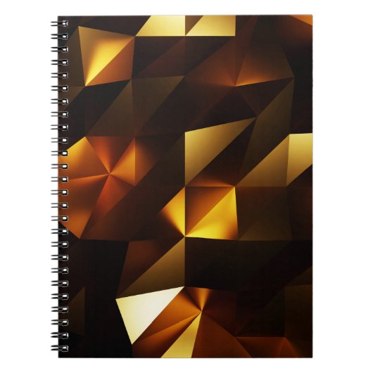 Carnet Polygone or : rendu Abstrait 3D (Devant)